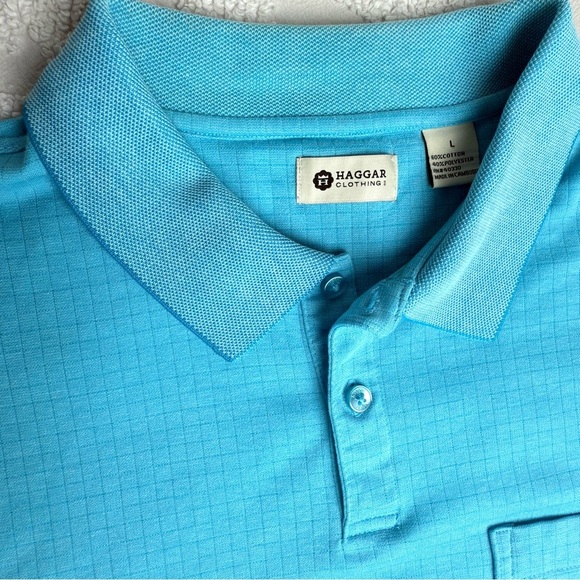 Men's Blue Polo Shirt - Picture 3 of 5